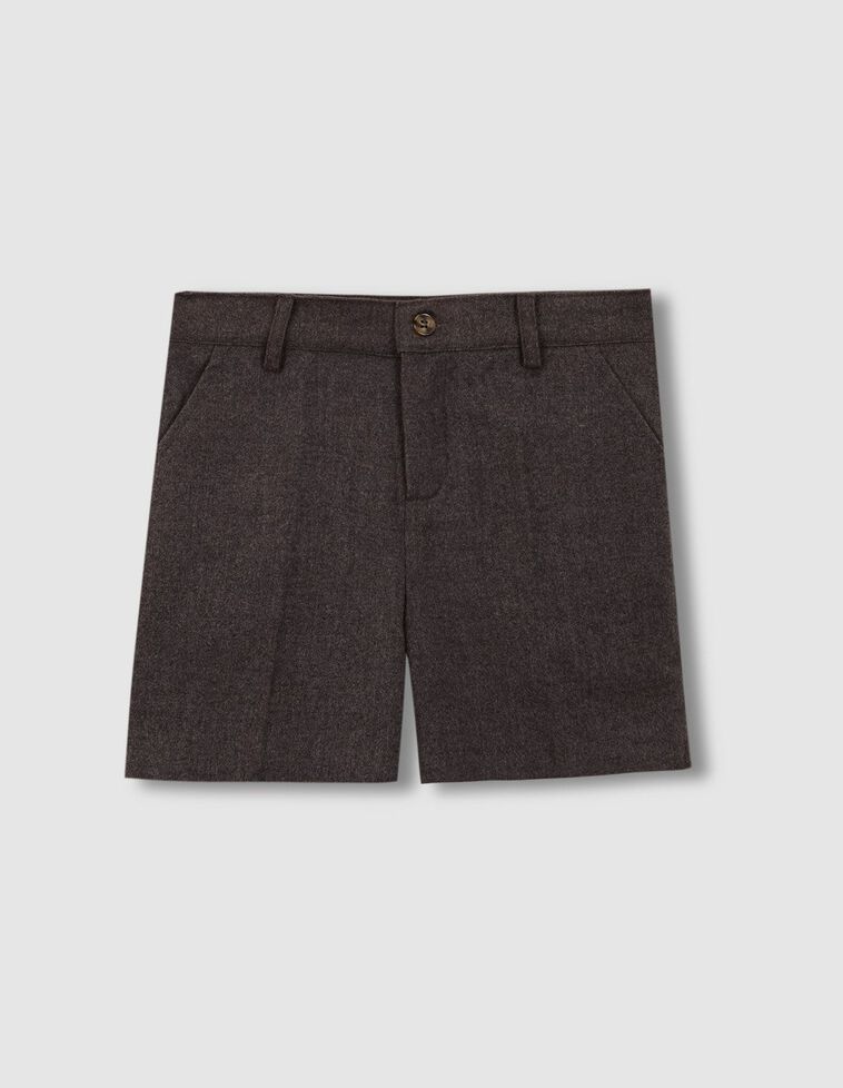 Pantalon en flanelle gris foncé gris