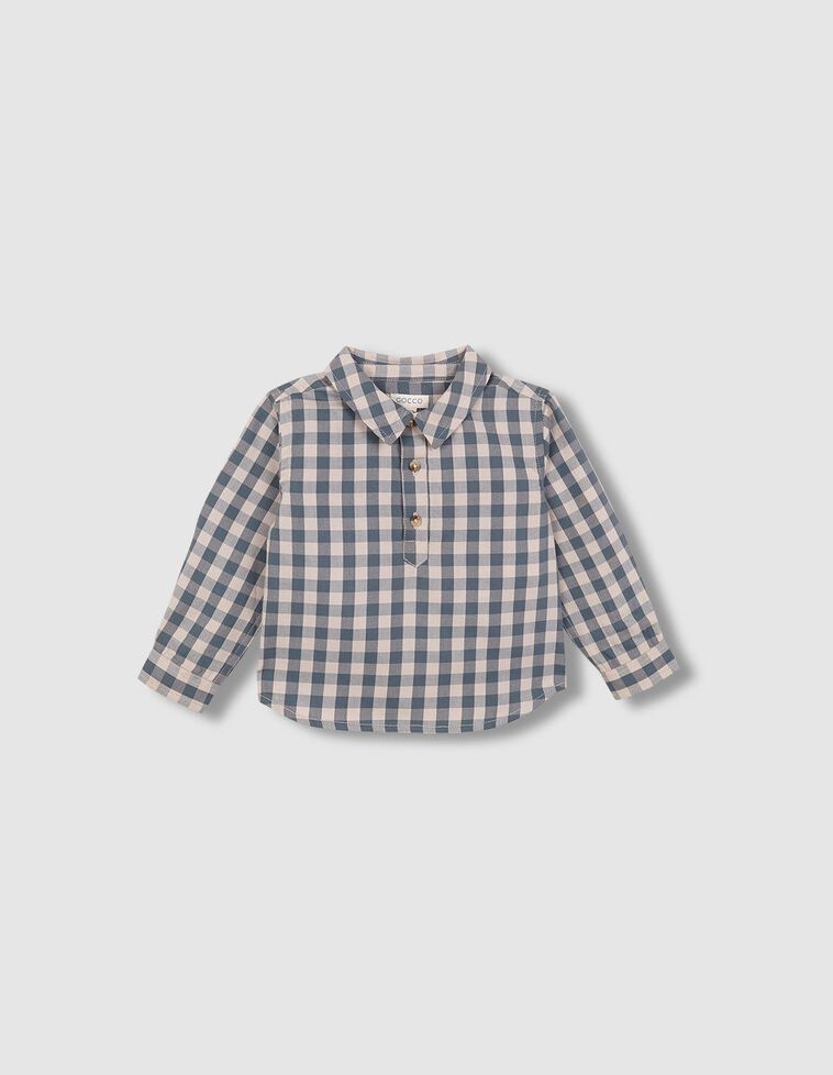 Chemise à carreaux verte
