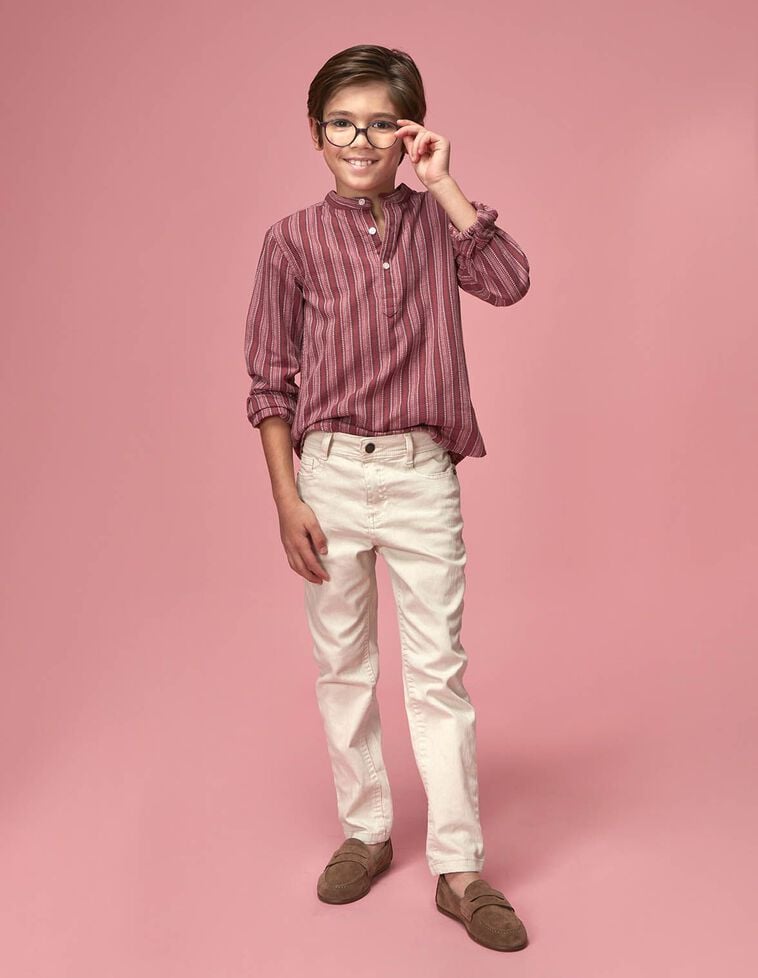 Pantalon 5 poches marron