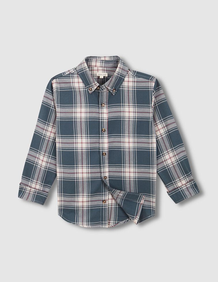 Camisa xadrez cinza