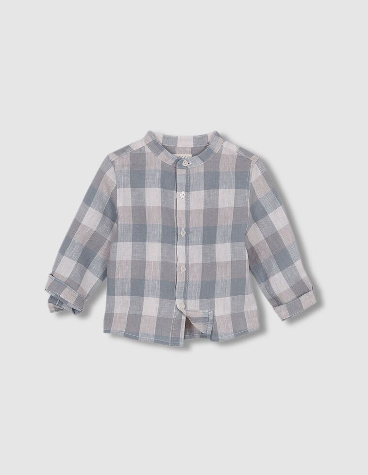 Camicia vichy  color blu