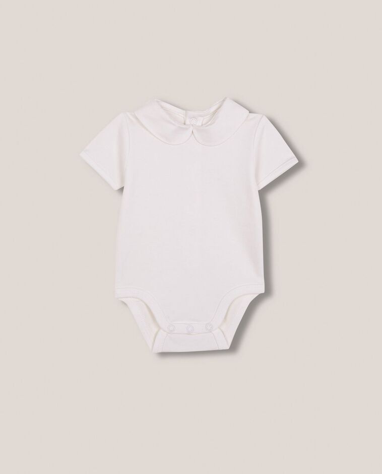 Body mit Babykragen in Wei&szlig;