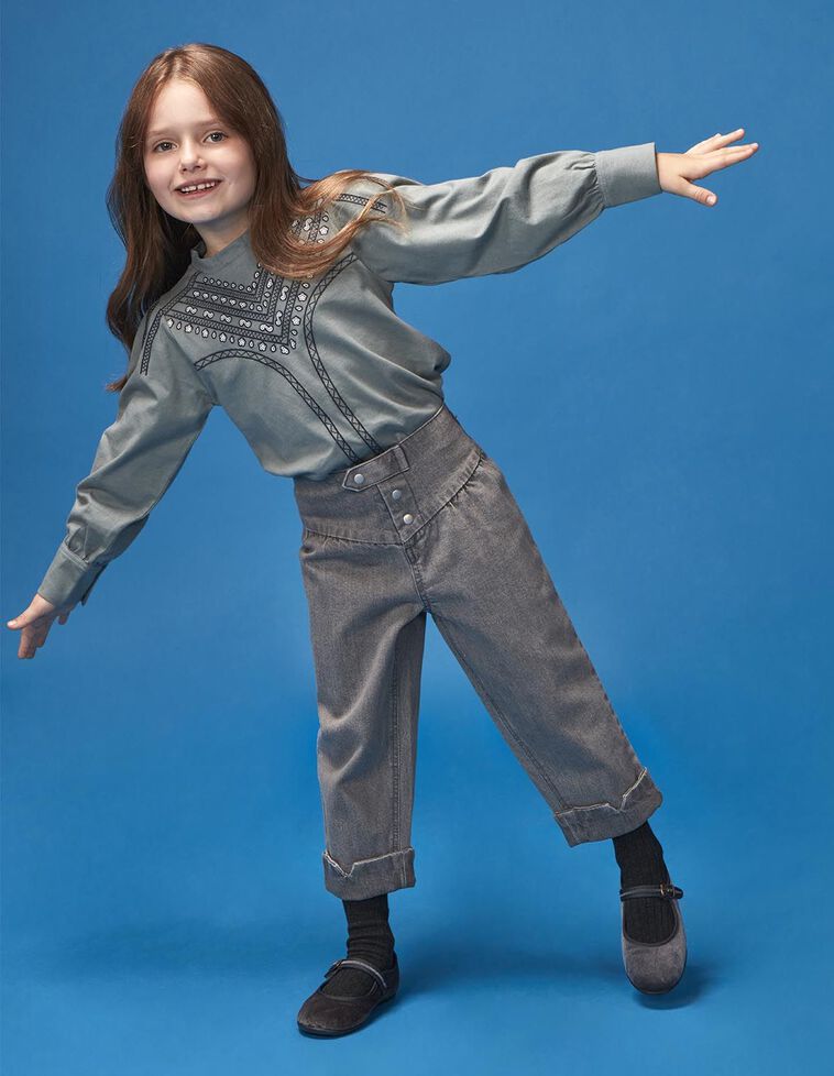 Pantalon en jean gris Pantalon en jean gris