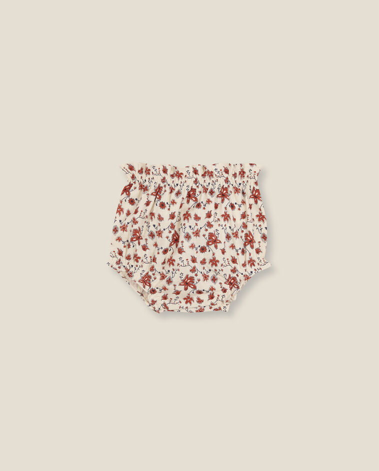 Gelbe Shorts mit Blumenmuster Neugeborene