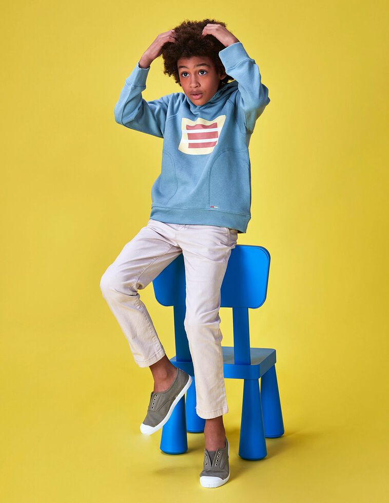 Sweat-shirt com gráfico turquesa