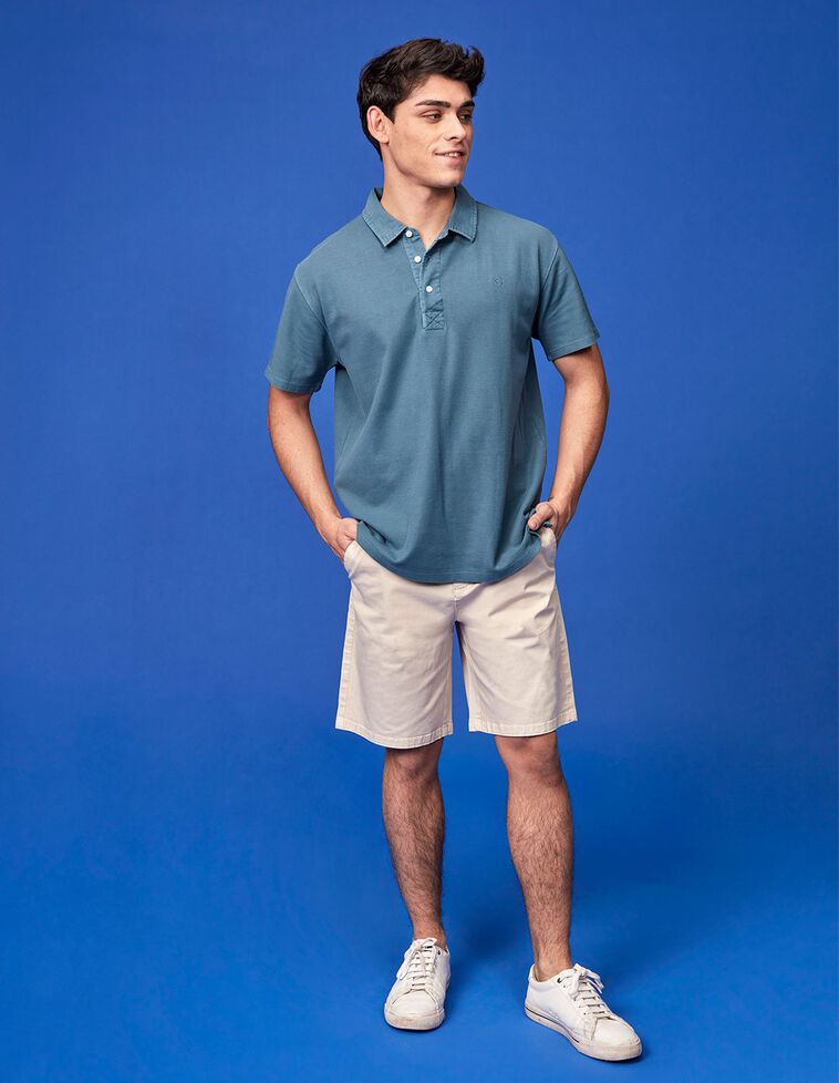 Bermudas de estilo chino  areia