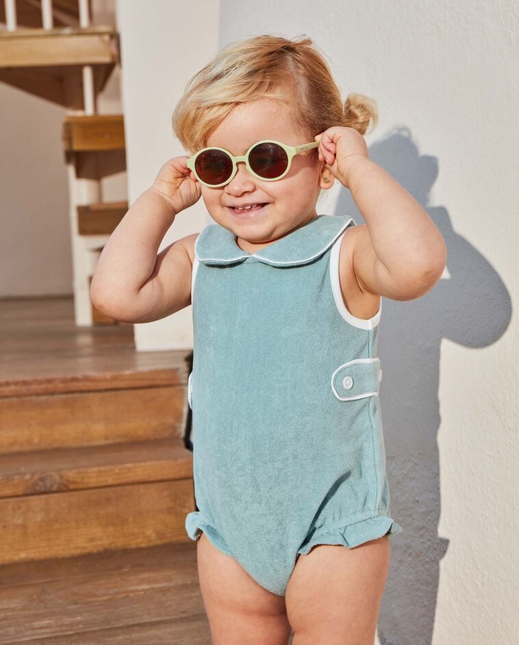 Babygrow de turco azul esverdeado