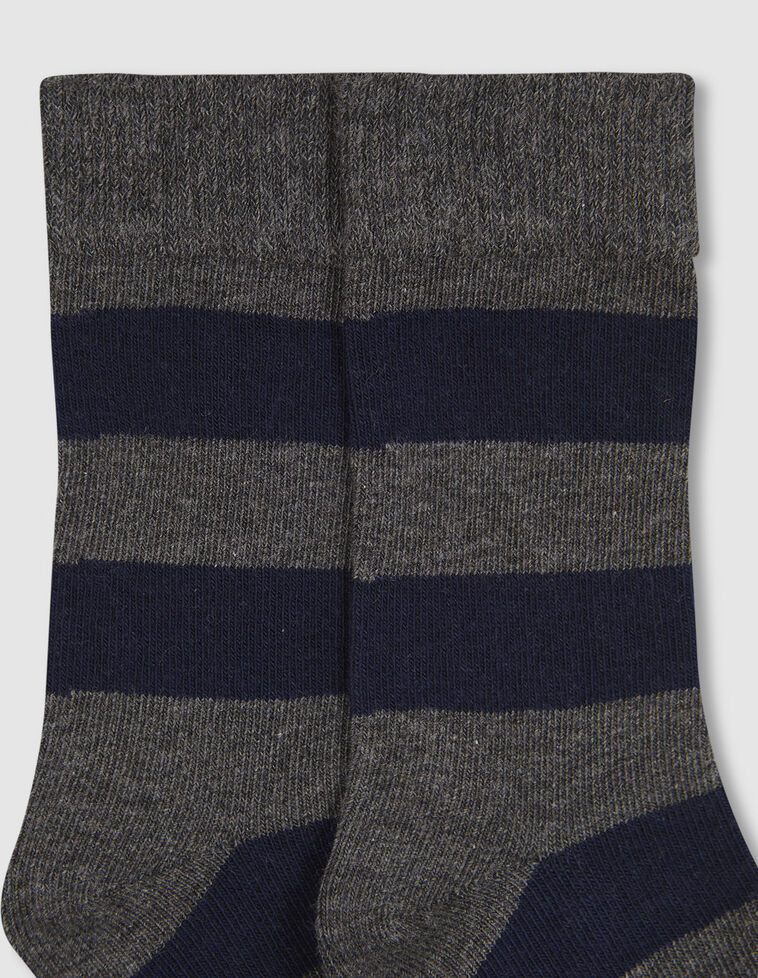 Chaussettes rayées marine