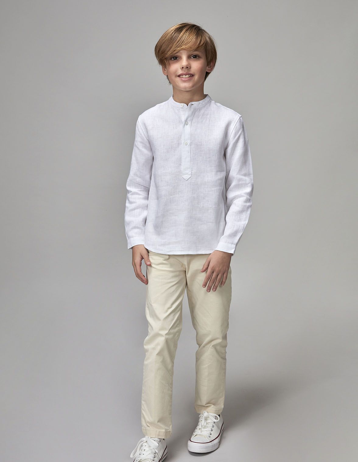 Pantalon chino beige pour garcon Gocco