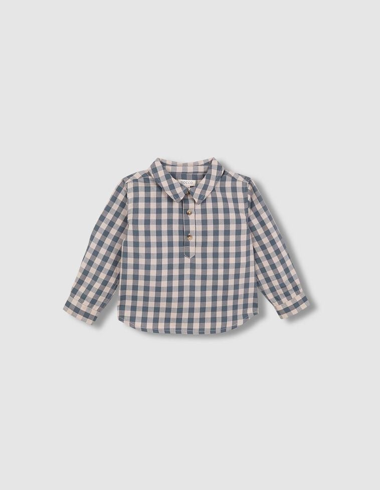 Chemise à carreaux verte
