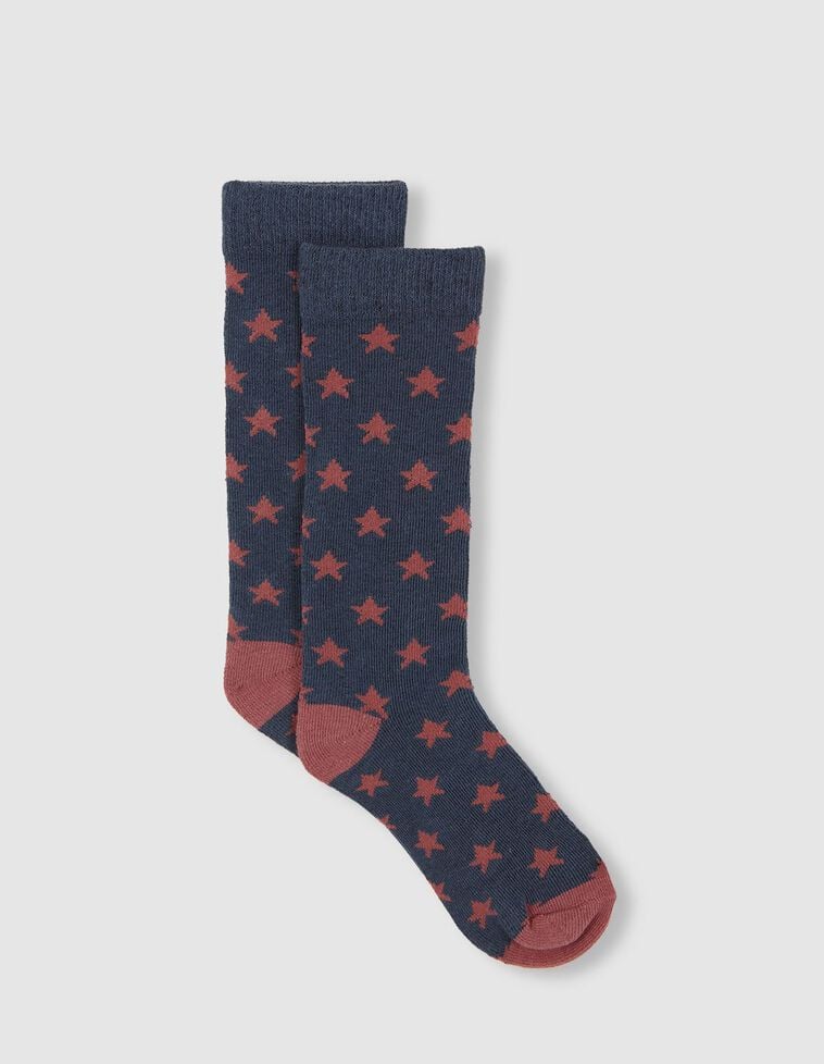 Chaussettes étoiles vert pétrole