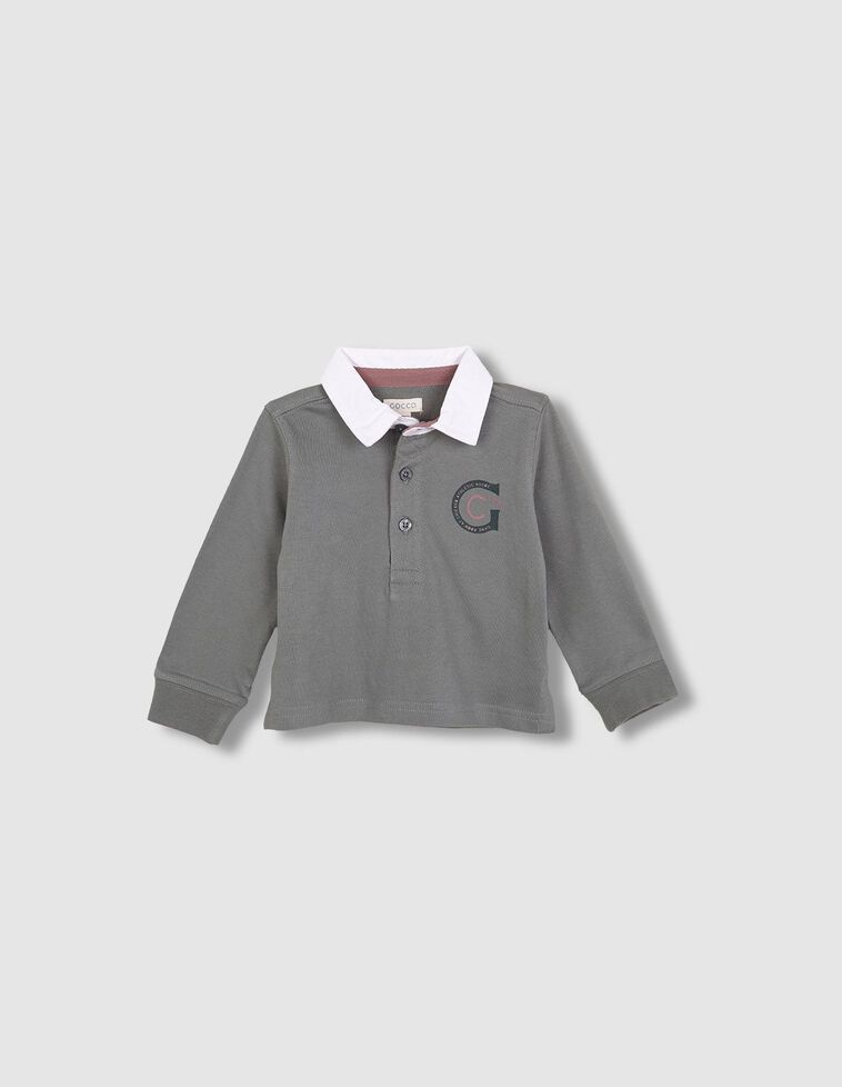 Polo en piqué uni vert foncé