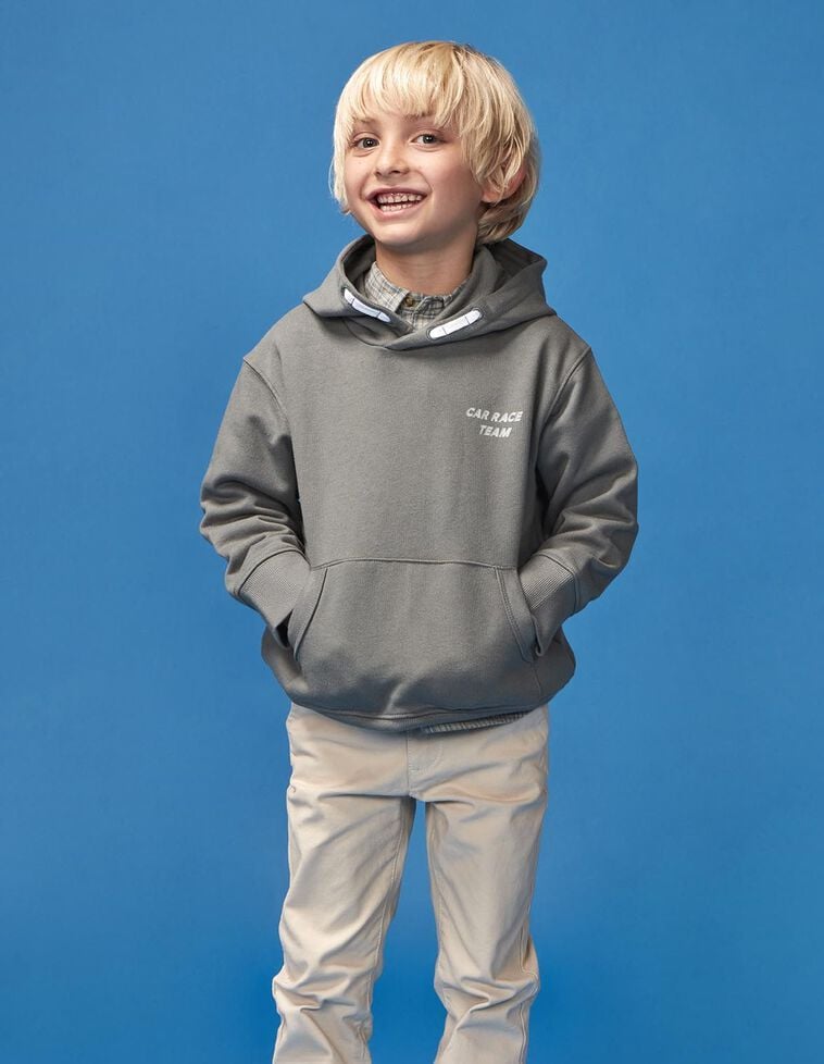 Sweat imprimé voiture vert foncé Sweat imprimé voiture vert foncé