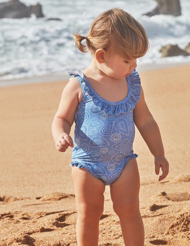 Maillot de bain cowboy bleu