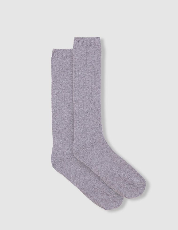 Chaussette grise unie