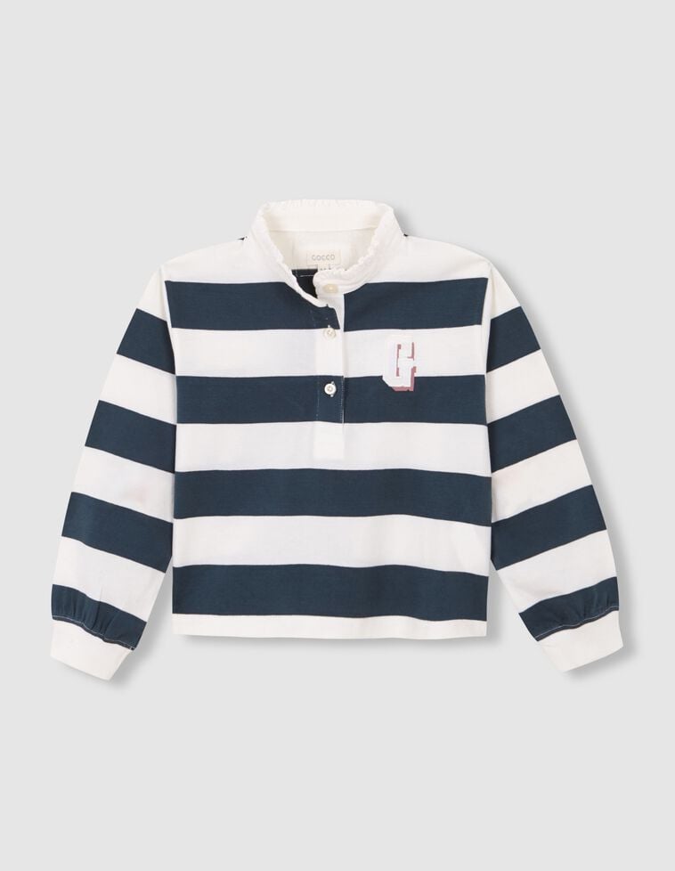 Polo rayé vert