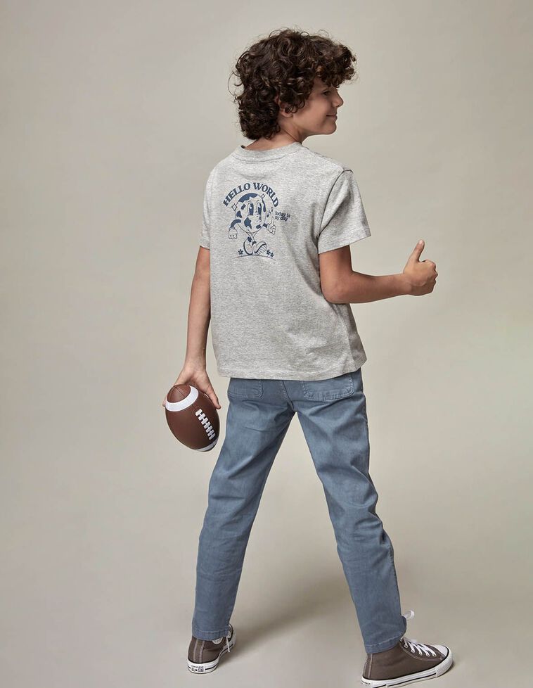 T-shirt imprimé World gris