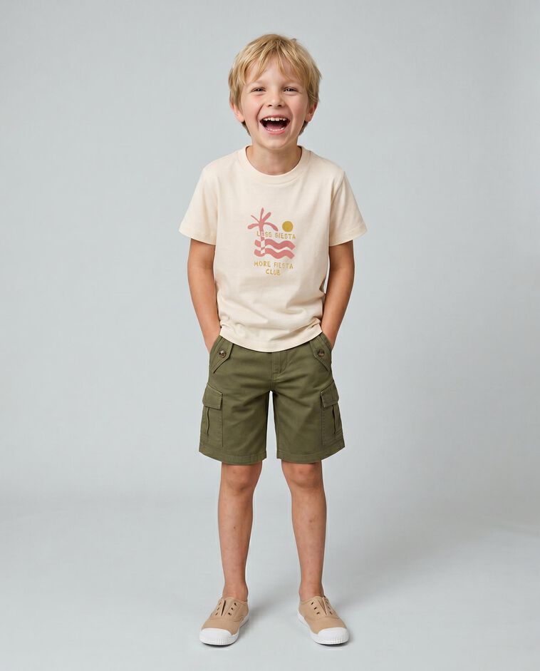 Pantacourt cargo vert