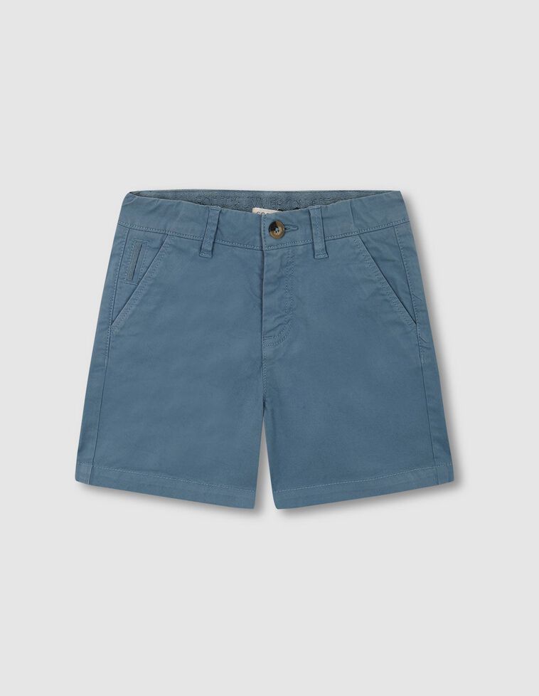 Blaue Twill Chino Shorts