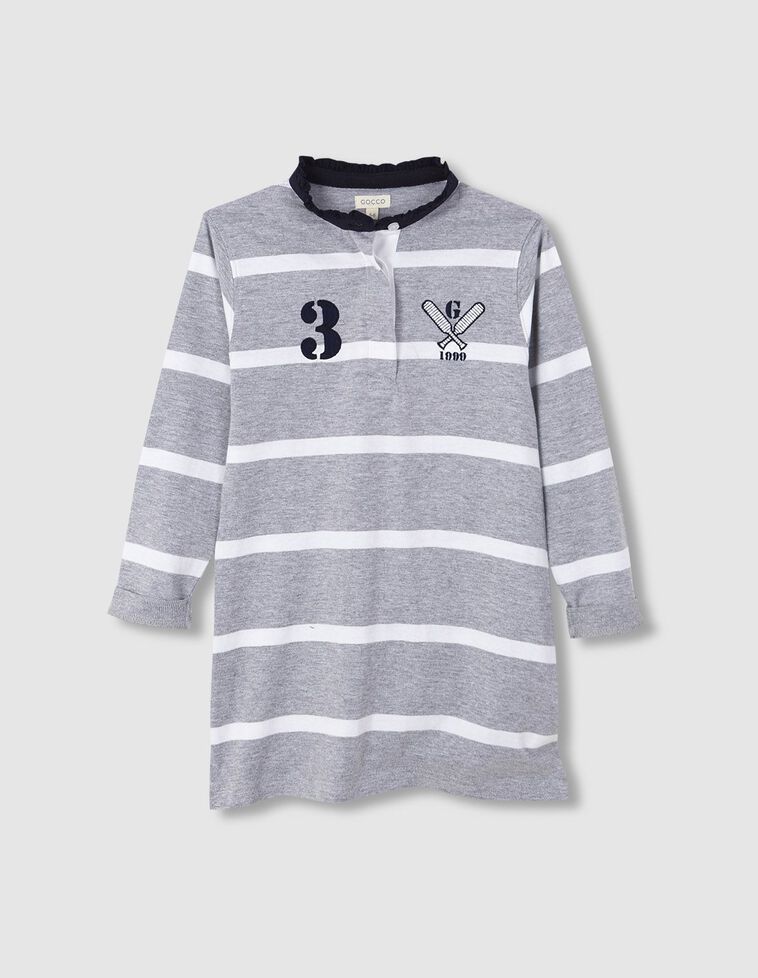 Vestito polo colletto a contrasto