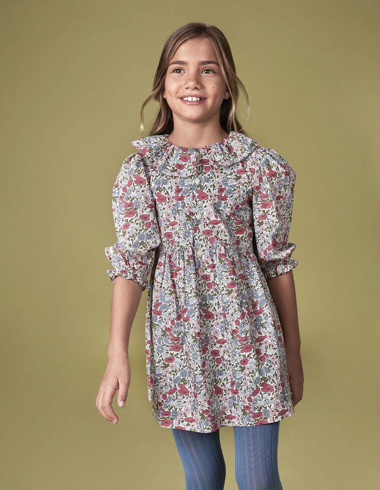 Robe blanche imprimé liberty
