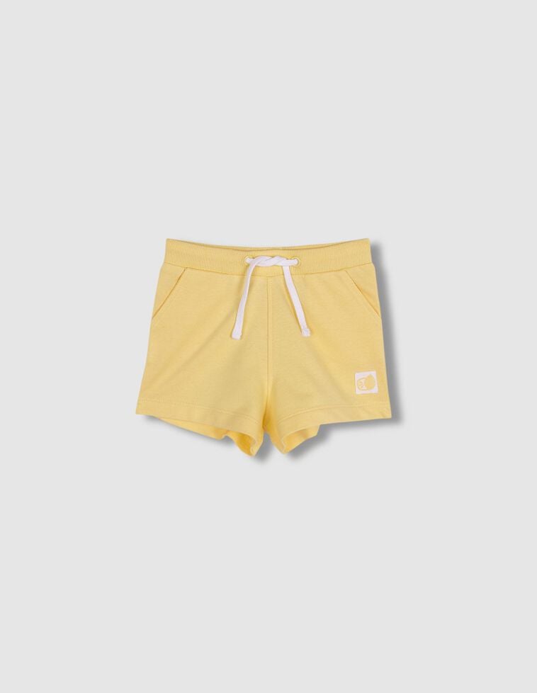 Bermuda peluche jaune