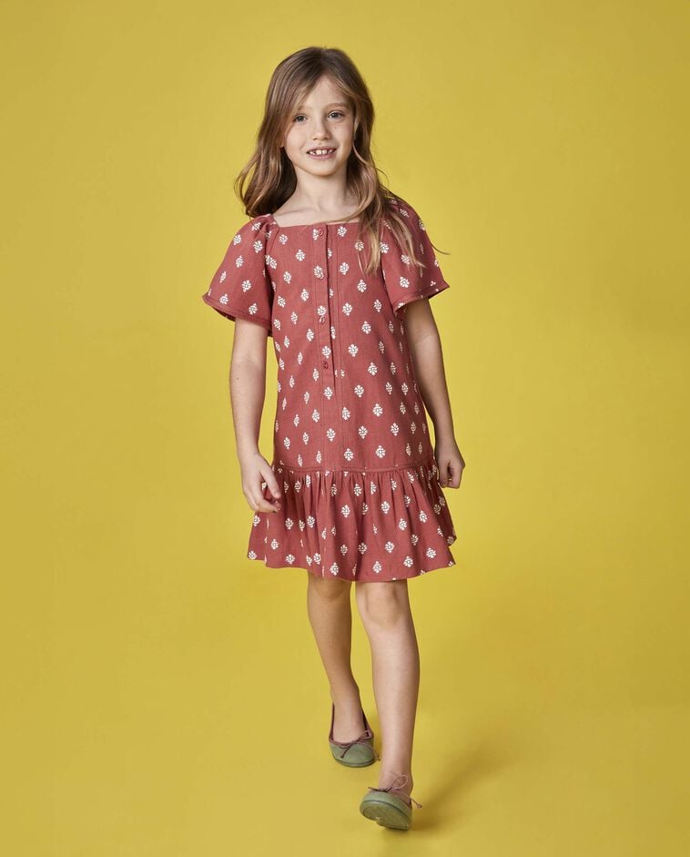 Vestido artesanal rosa