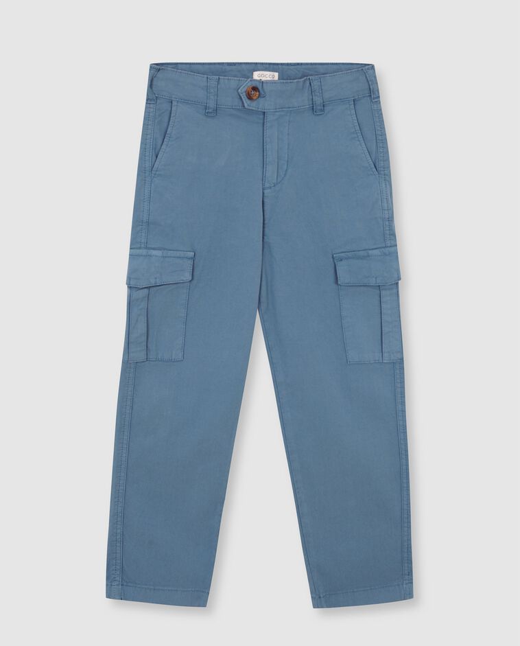 Pantalon cargo bleu