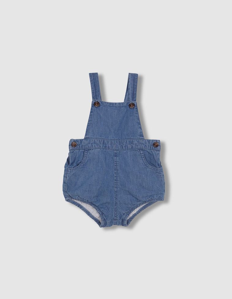 Salopette sarouel en jean bleu clair