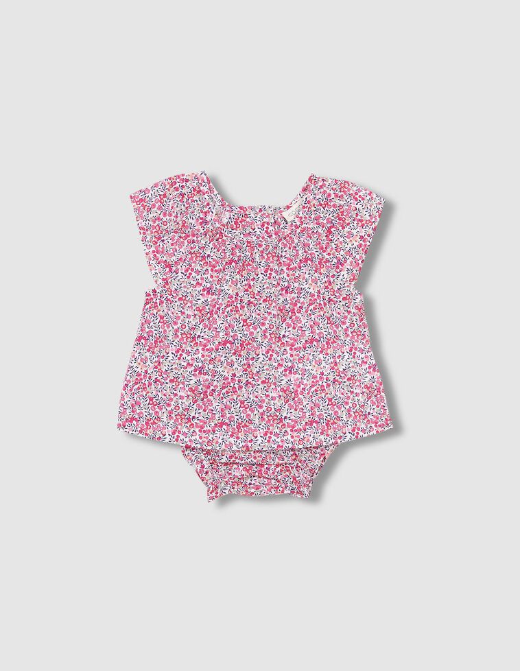 Conjunto estampado de flor de Liberty