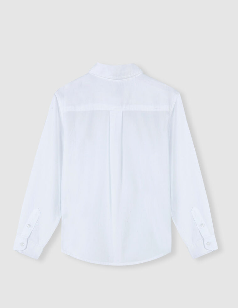 Camisa branco-sujo com Gola