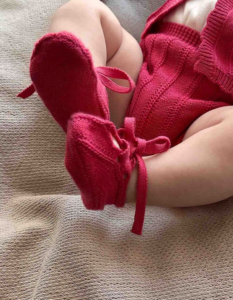 Babbucce in punto rovescio rosa