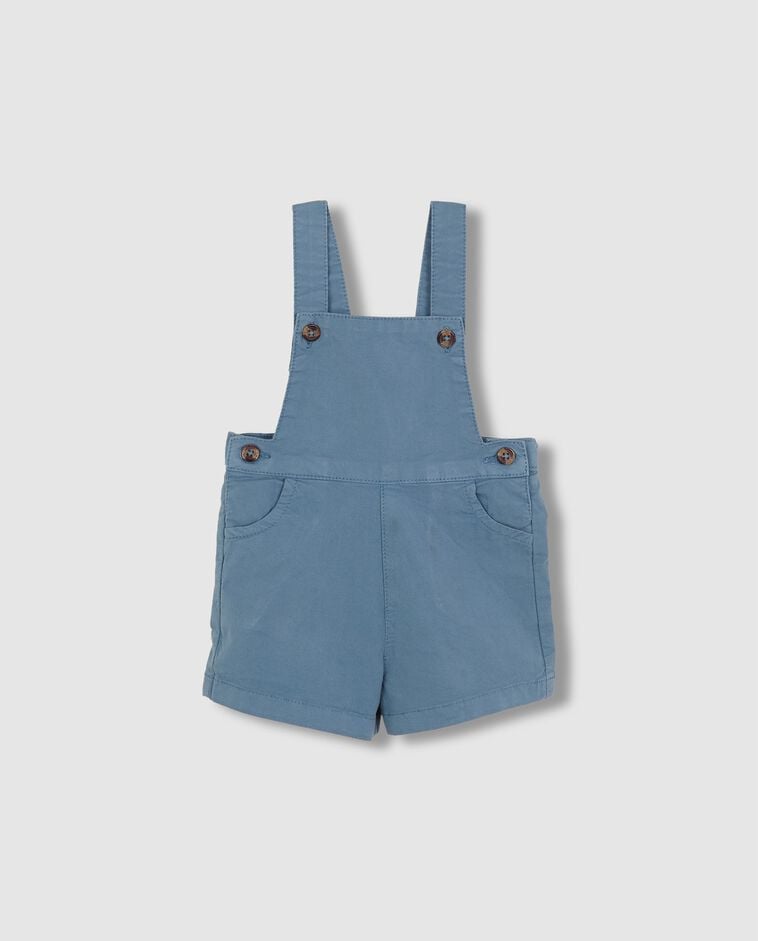 Salopette courte bleue