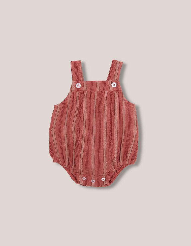 Barboteuse à rayures roses Barboteuse à rayures roses