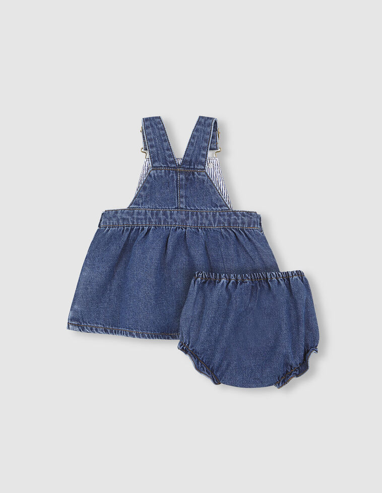 Robe tablier en denim