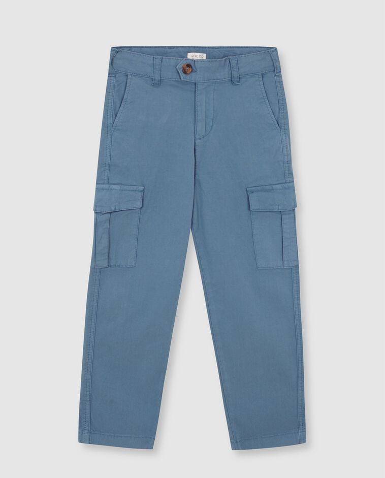 Pantalon cargo bleu