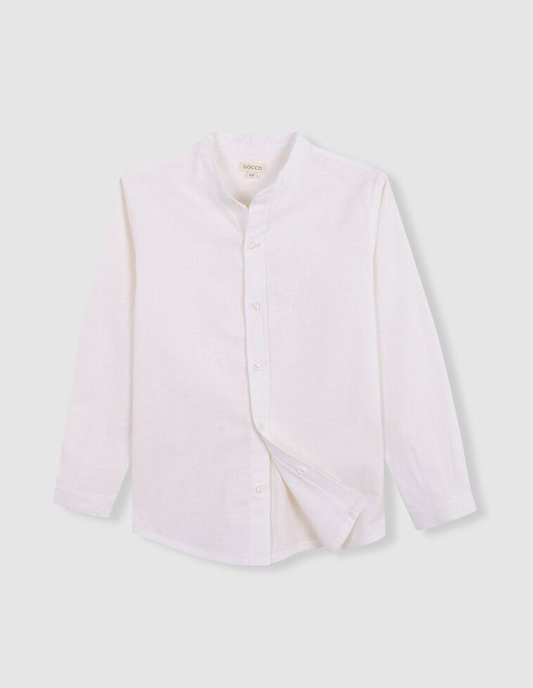 Camisa padeira com linho branco