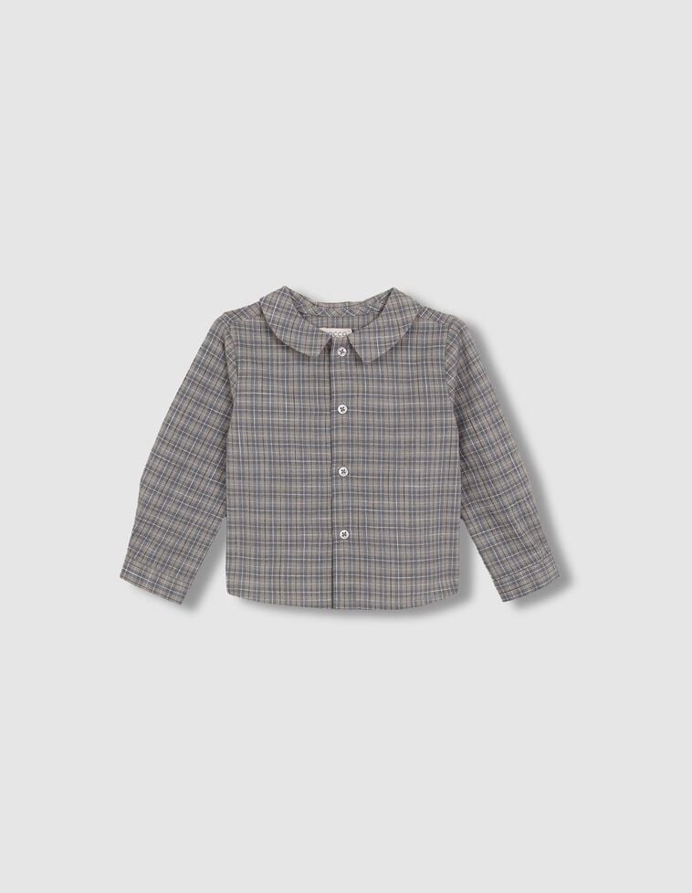 Chemise à carreaux verte