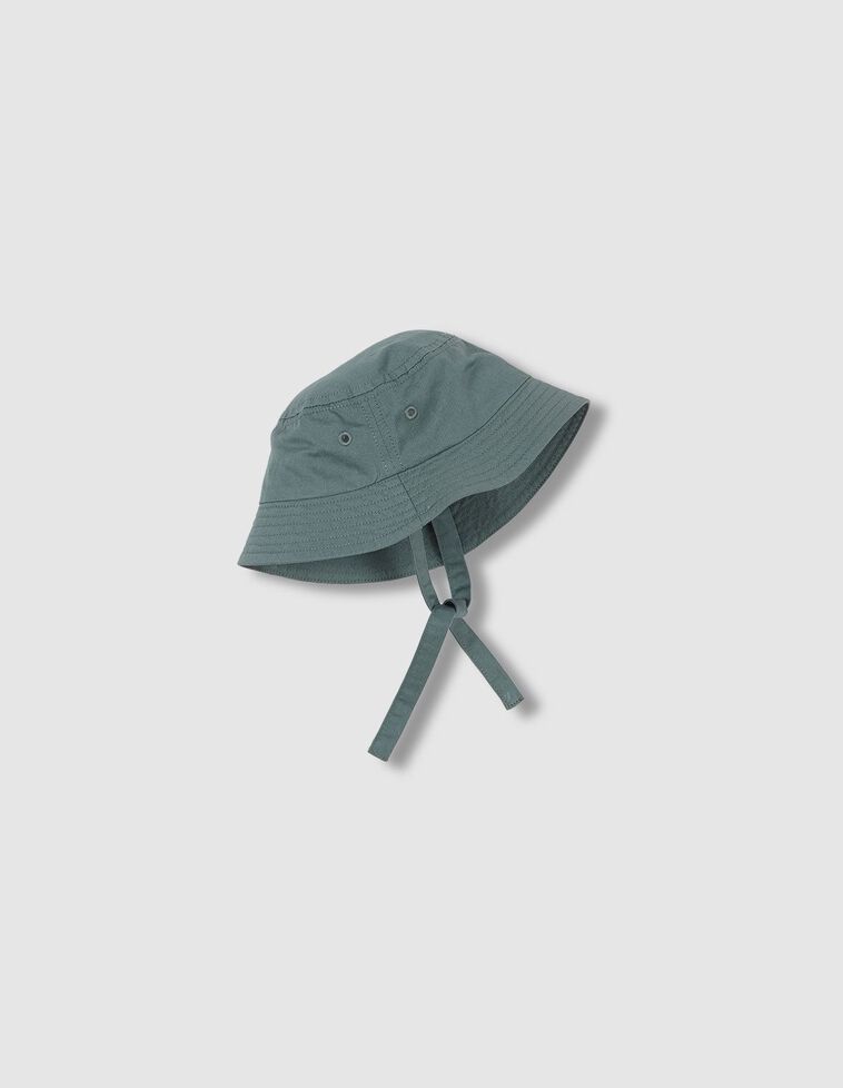 Cappello in twill color verde 