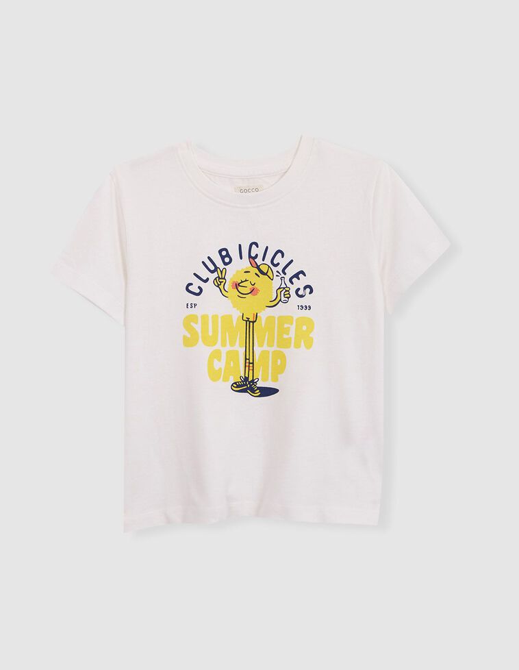 T-shirt blanc imprimé cump