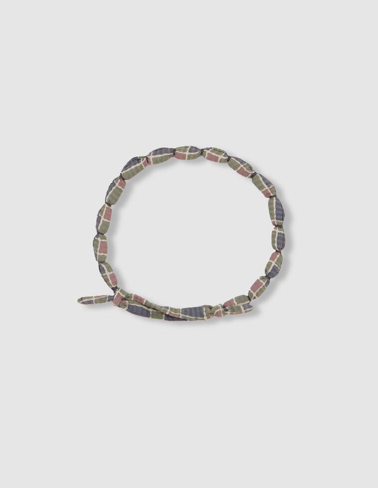 Collana imbottita azzurro chiaro