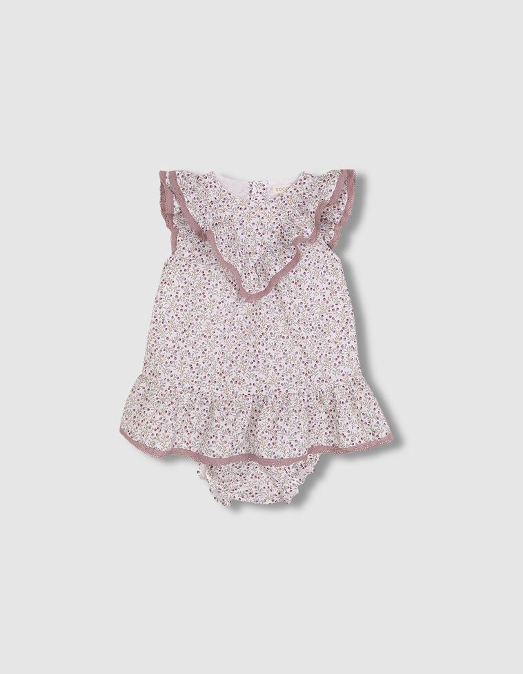 Petite robe à fleurs lilas