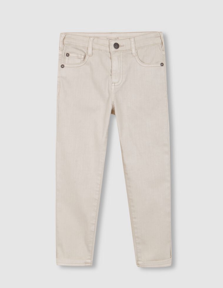 Pantalon à 5 poches beige