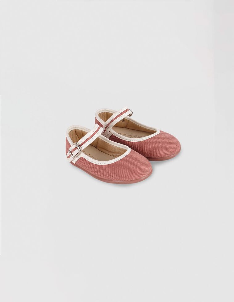 Merceditas de nervura rosa