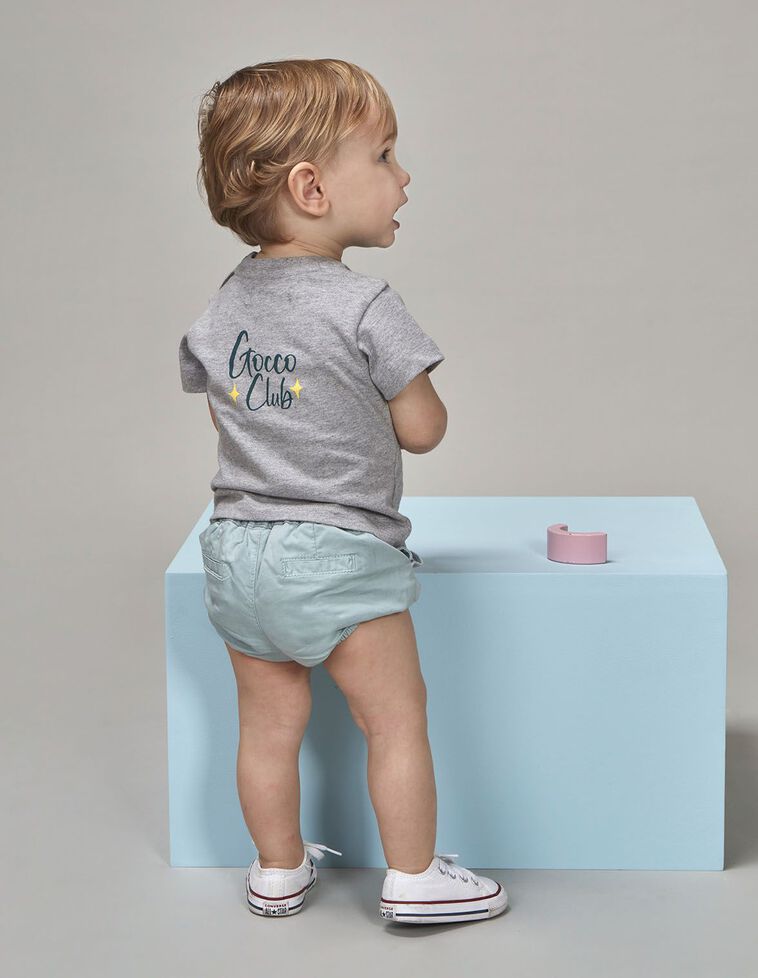 T-shirt avec imprimé gris