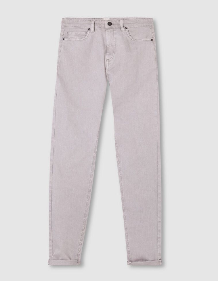 Pantalone con 5 taschini color grigio chiaro