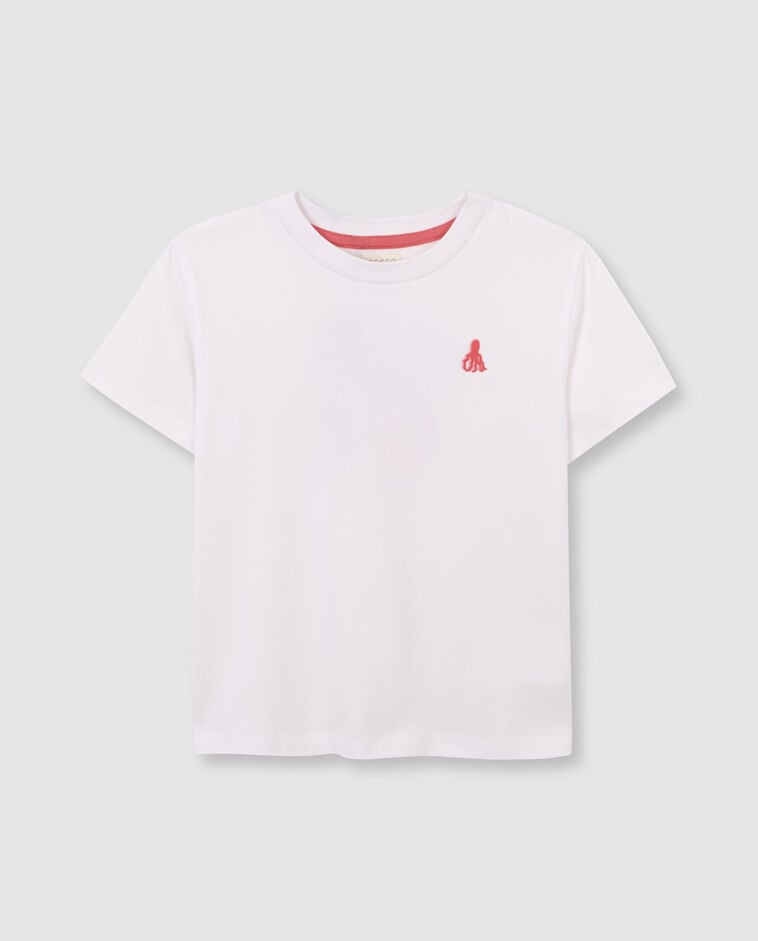 T-shirt poulpe blanc