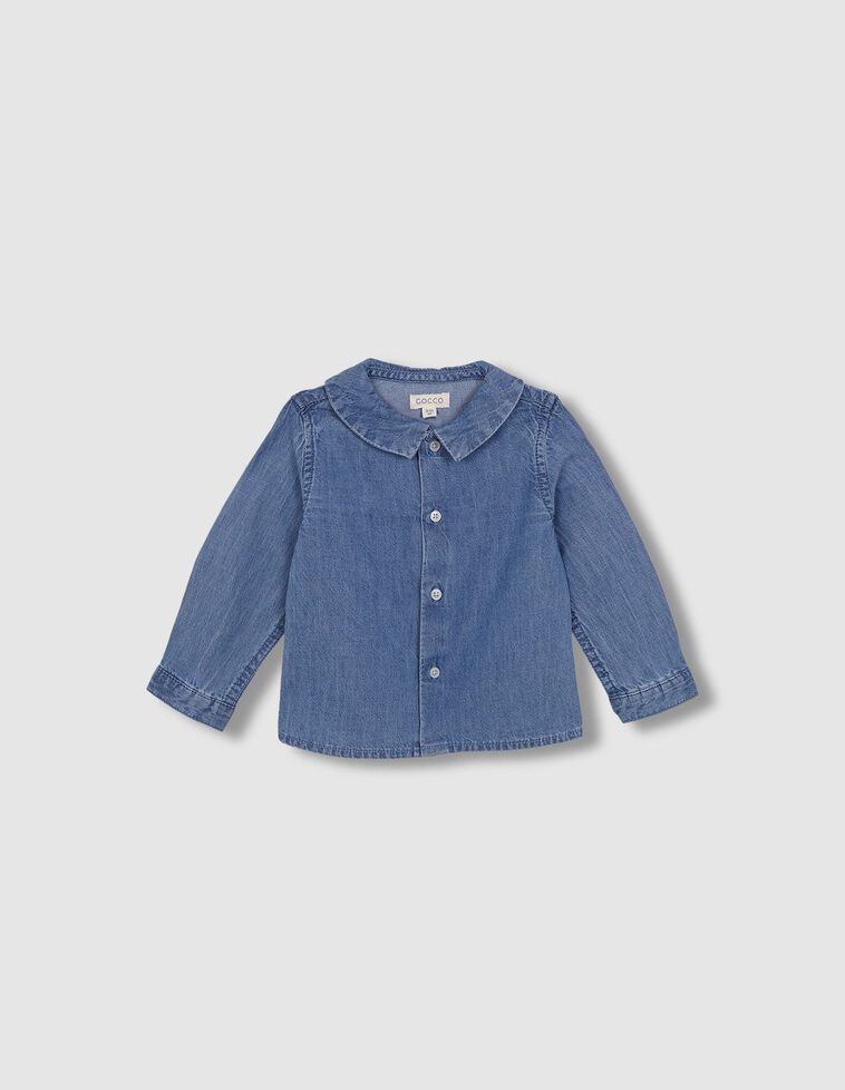 Chemise en jean bleu clair