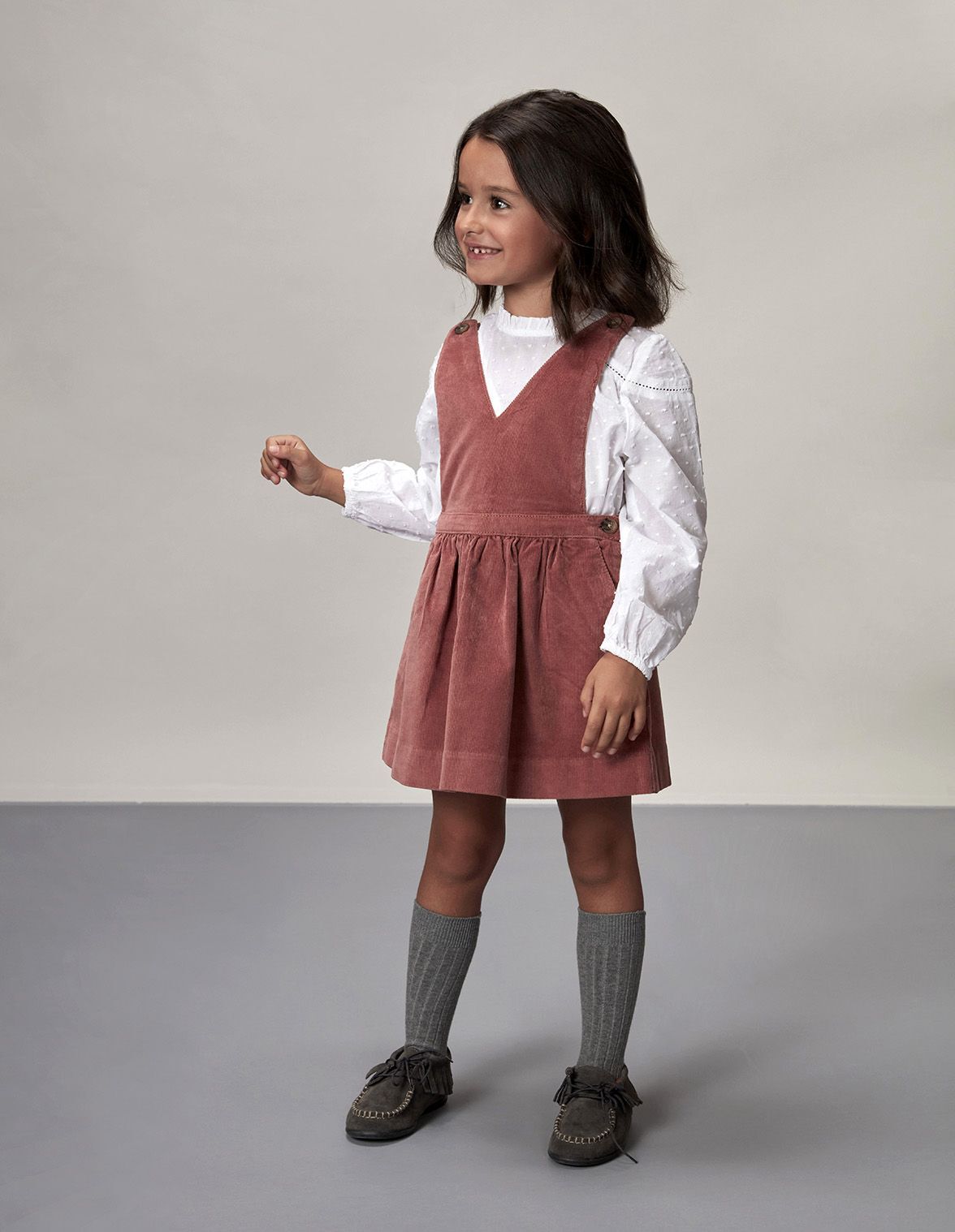 Robe chasuble velours cotele sales