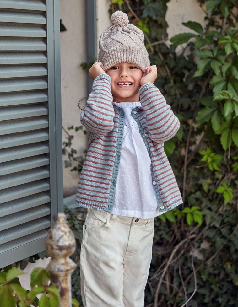 Gorro Malha De Oitos  Pedra Melange